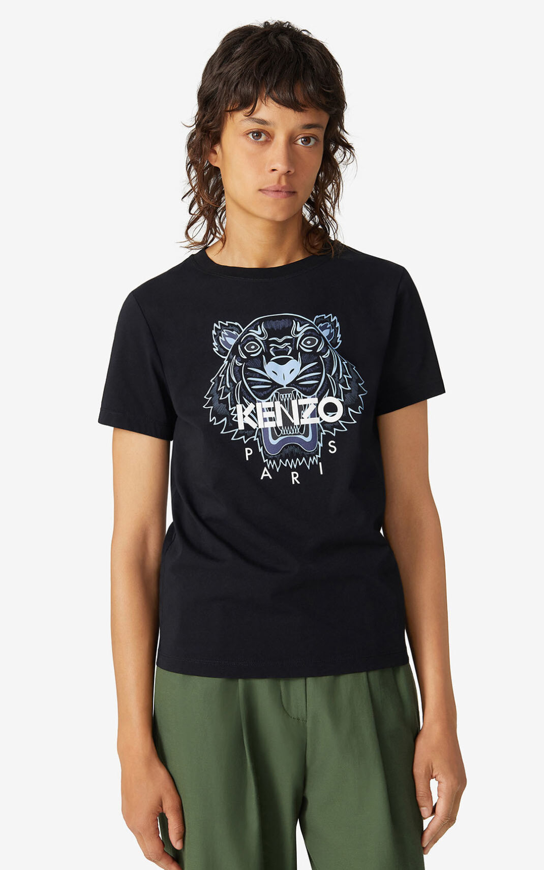 Kenzo Tiger Camisetas Mujer Negras | 9106734-DT